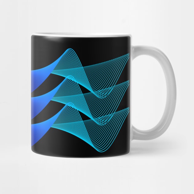 Gradient Wavy Lines Abstract 2 T-shirt Mug Coffee Mug Apparel Hoodie Sticker Tote bag Phone case Gift by Orchyd